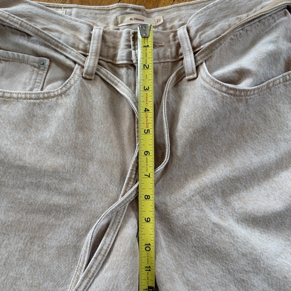 🔥NEW🔥Levi's Cream / Ecru Wide-Leg Jeans - Picture 7 of 8